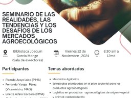 seminario mercados de productos ecologicos - 2024